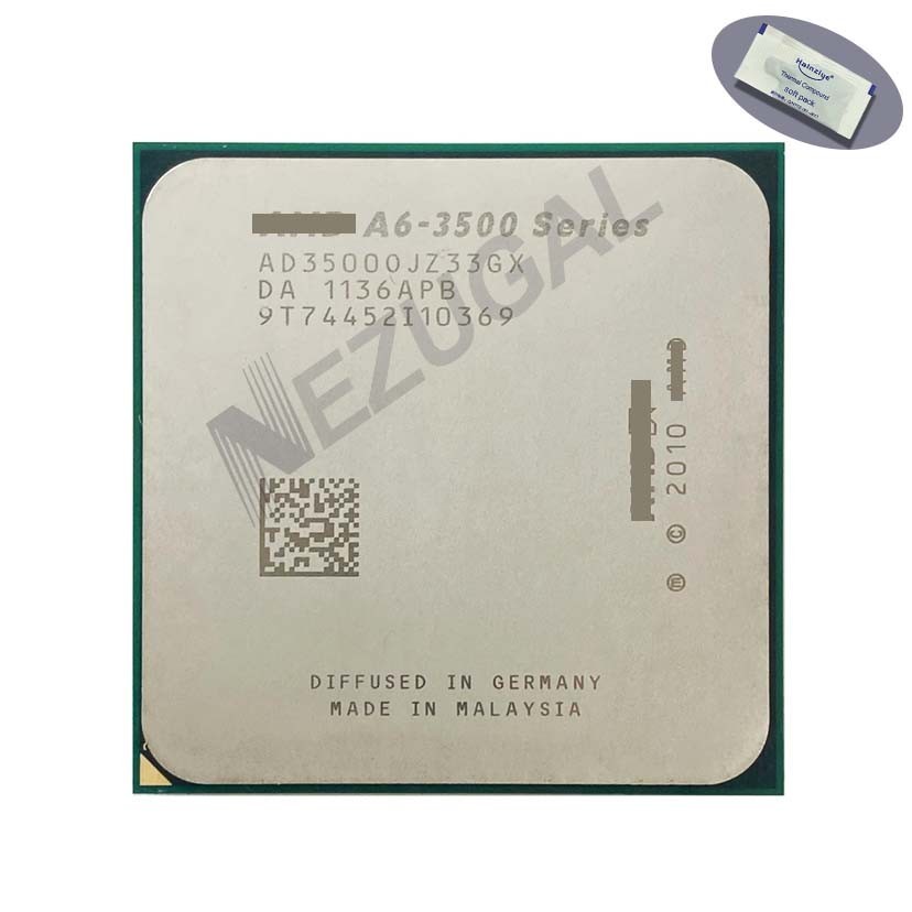 A6-3500 A6 3500 AD3500OJZ33GX AD3500OJGXBOX 2.1 Ghz 3 Core 3M 65W ซ็อกเก็ต FM1 CPU โปรเซสเซอร์