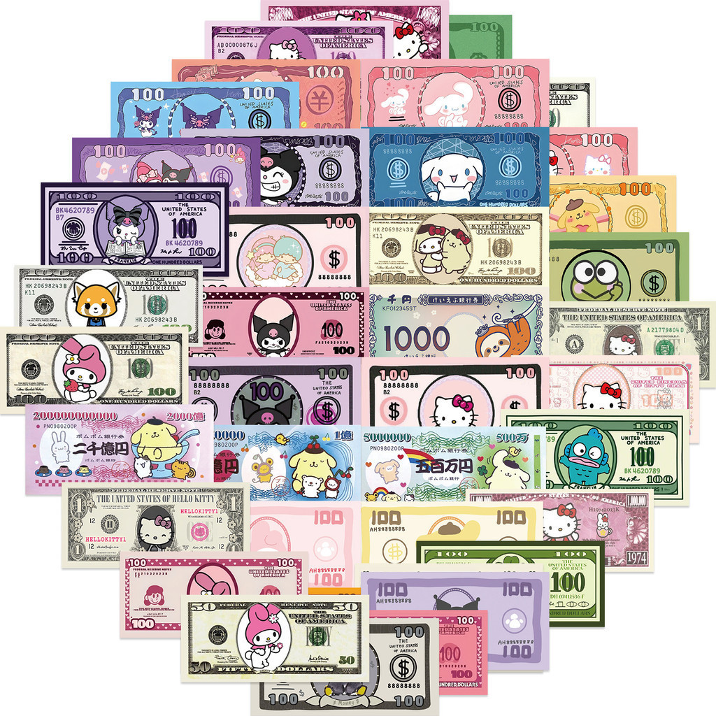 50pcs การ ์ ตูน Sanrio Kuromi ตัวอักษรคอลเลกชันเกมสกุลเงินกันน ้ ํา Graffiti สติกเกอร ์ สําหรับหมวกกันน ็ อคจักรยานบัญชีมือดินสอ Decals LanLanStickersWorld