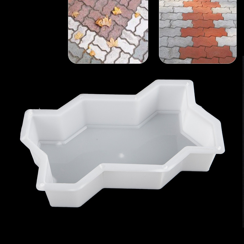 Egn DIY Path Maker คอนกรีตแม่พิมพ์สวน Pavement แม่พิมพ์แผนที่เส้นทางอิฐแม่พิมพ์ N