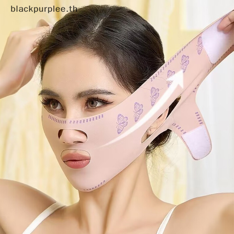Bpur Face Breathable V Face Band Cheek Lift Up Anti Wrinkle Face Thin Mask ลดคางสองชั้น V-Line Shaping .