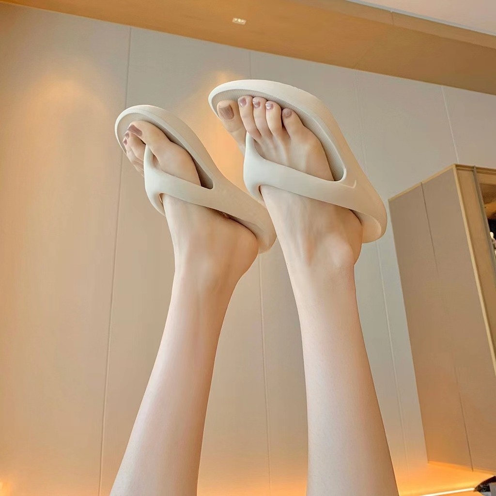Simple อินเทรนด ์ ผู ้ ชาย Flip-Flops กลางแจ ้ ง EVA Flip-Flops Anti-Slip Antibiotic สวมใส ่ วันหยุดคู ่ Leisure Beach ผู ้ หญิง Sli