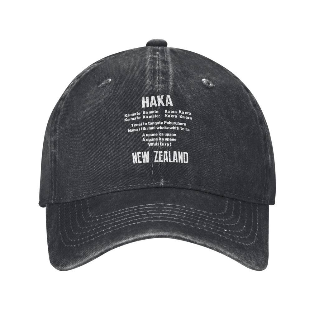 Haka ข้อความ Words Zealand All Rugby Casual Custom Printing หมวกคาวบอยแบบปรับได้