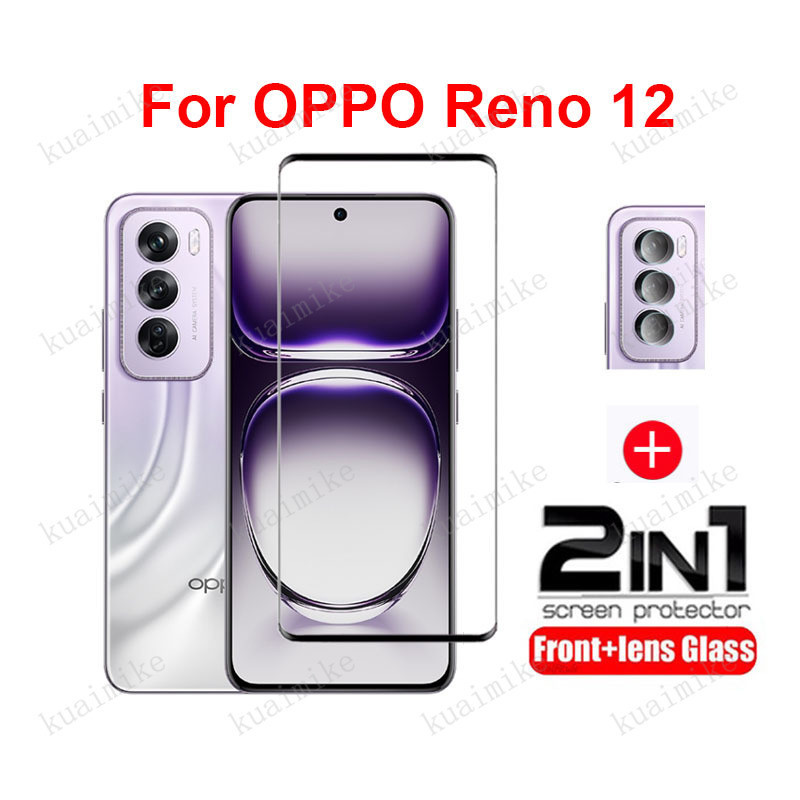 ฟิล์มกระจก OPPO Reno 12 5G กระจกนิรภัย HD ป้องกันหน้าจอ สำหรับ OPPO Reno11 F 11 10 Pro Plus 6Z 7Z 8Z 8T A60 A98 A79 5G A78 A58 A38 A18 ฟิล์มกระจกกันเลนส์กล้อง & ฟิล์มหลัง