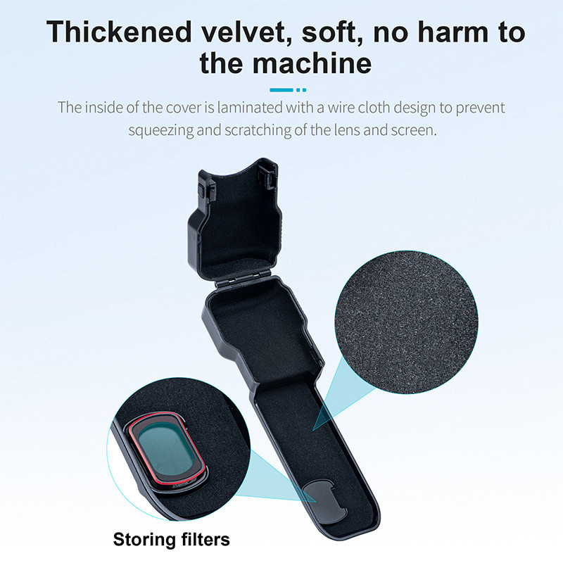 All-in-one Gimbal เลนส์กล่องเก็บหน้าจอสําหรับ DJI Osmo Pocket 3 Scratch & Impact Clamshell Storage Handheld Gimbal กล่องอุปกรณ์เสริม