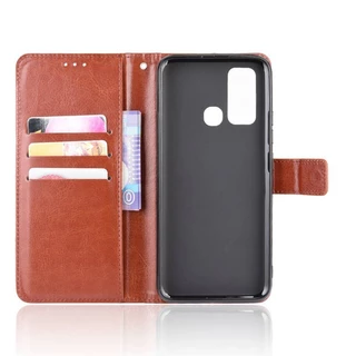 Vivo Y30 Y50 1935 1938 V1965A Case Flip PU Leather Wallet Back Cover Vivo Y30 Y 30 VivoY30 Phone Casing Stand