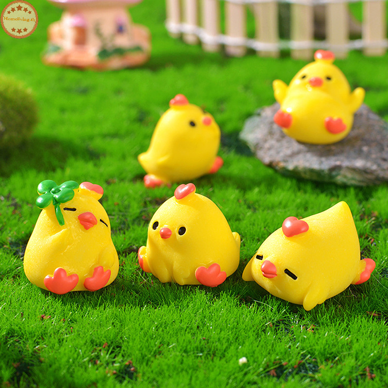 บ้าน Kawaii สัตว์เรซิ่น Diy ตกแต่งบ้าน Figurines Terrarium ภูมิทัศน์อุปกรณ์เสริม Fairy Garden Miniatures ตกแต่งห้อง TH