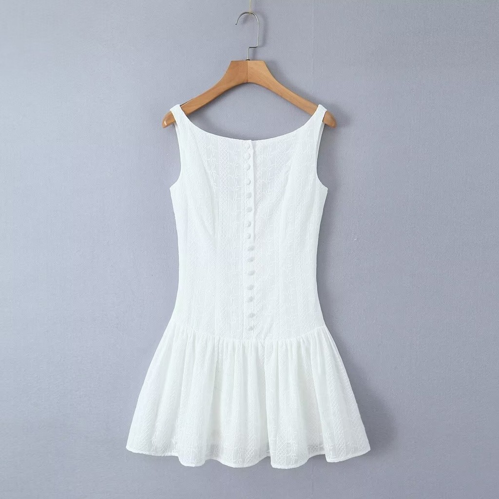 Uibey Fashion Breastplate เดรสแขนกุดเปลือยหลัง 1235