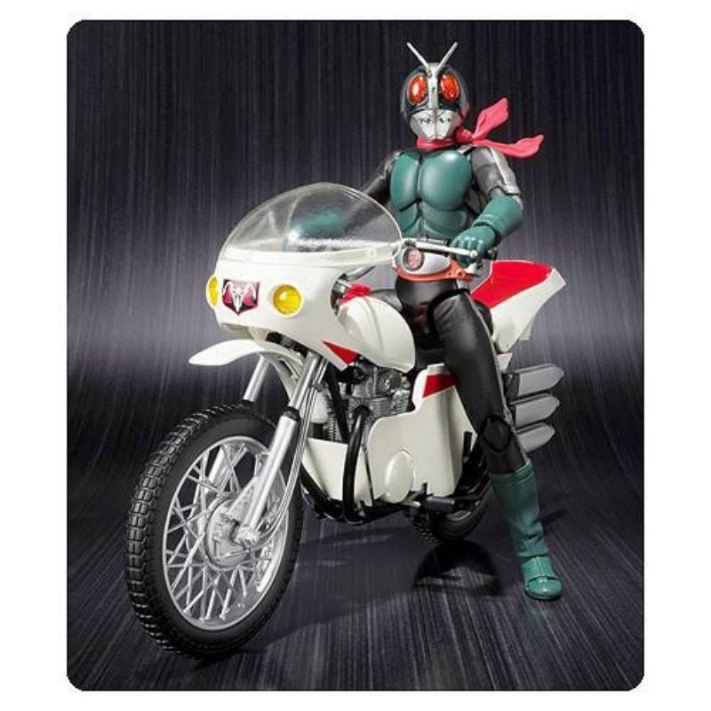 🎉 NEW Masked Rider 2 & Cyclone Motorcycle Kamen Mask Rider V2 SHF S.H.Figuarts Figuarts Bandai #Yaik