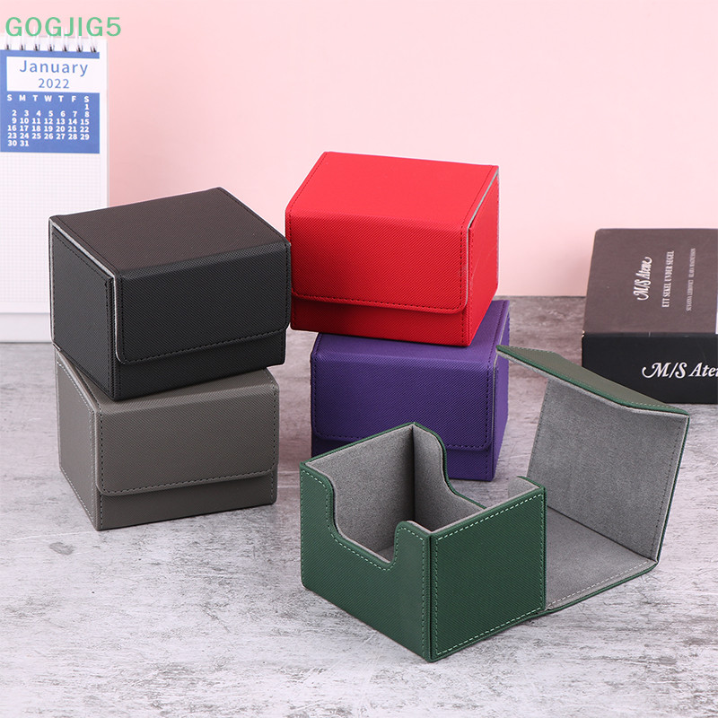 [GOGJIG5] Pu Game Card Deck Storage Box Portable Card Carrying Organiser Case Trading Card Deck Holder UOO