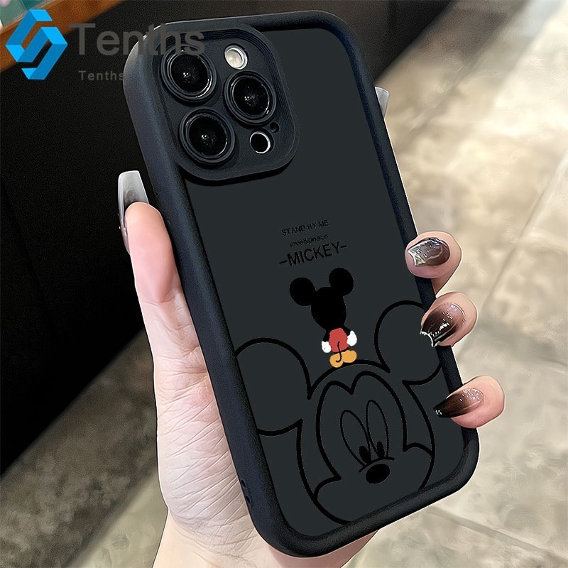 OPPO A38 A18 A58 A57 A77s A17k A16s A15s A5s A3s A5 A9 A53 A54 A52 A92 A76 A96การ์ตูนน่ารักมิกกี้เปลือกTpu เชลล์