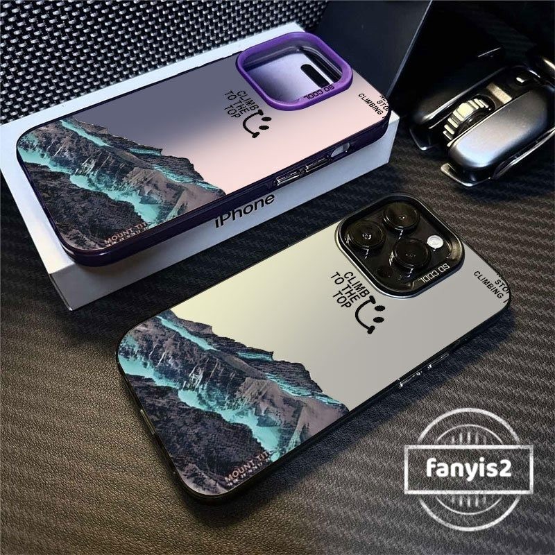Redmi 14C 13C 10C 9A 9C 12C 10A 10 หมายเหตุ 13 12 11 10s10 9 S 9 Pro Plus Xiaomi14 Poco C65 Simple Smiling Face Mountain Scenery เคสโทรศัพท์กันกระแทกป้องกันปกหลัง