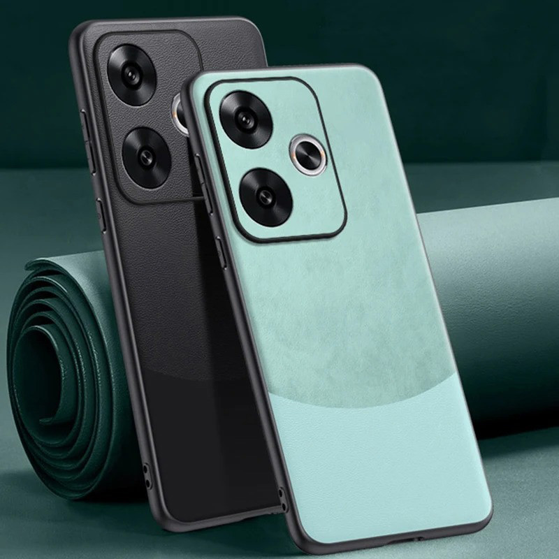 สําหรับ Xiaomi Poco F6 & F6 Pro เคสหนัง PU หรูหราฝาหลังเคสป้องกัน