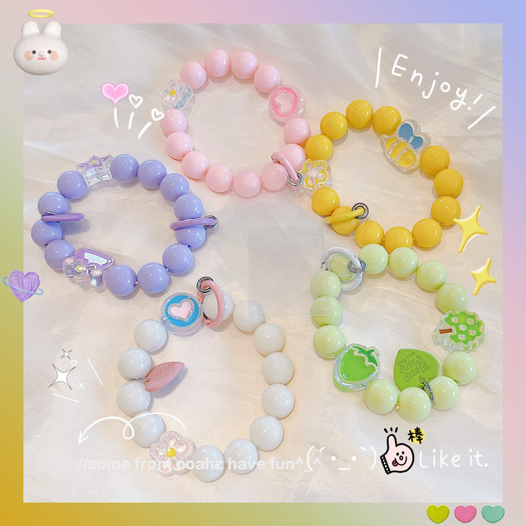 สายโซ่พลาสติก ห้อยจี้ห้อยโทรศัพท์มือถือ เครื่องประดับ สําหรับผู้หญิง