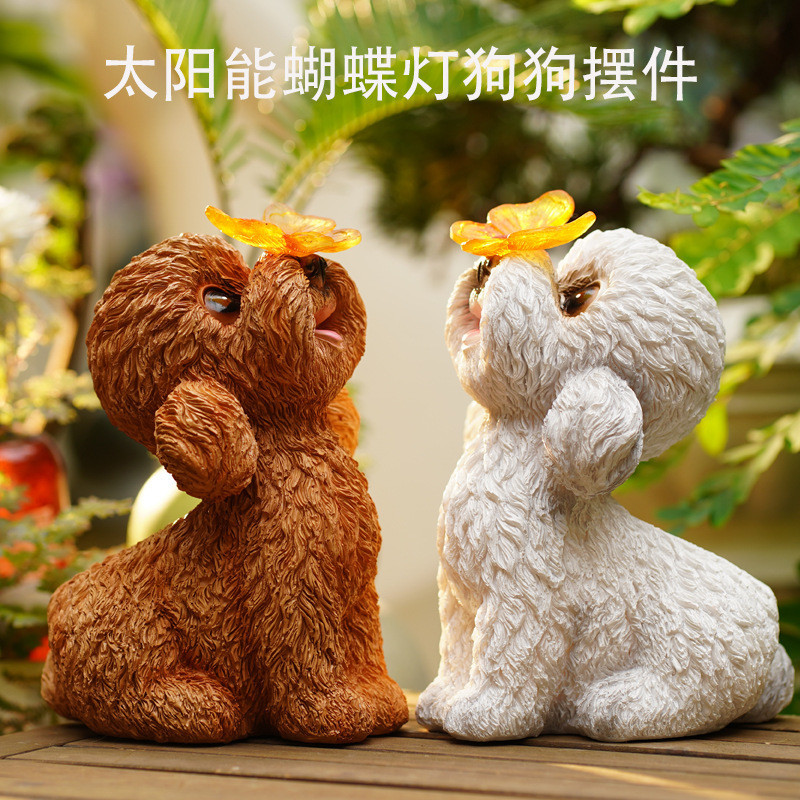เครื่องประดับสวนงานฝีมือเรซินสร้างสรรค์เครื่องประดับพลังงานแสงอาทิตย์ลานกลางแจ้งสวนระเบียงตกแต่ง
