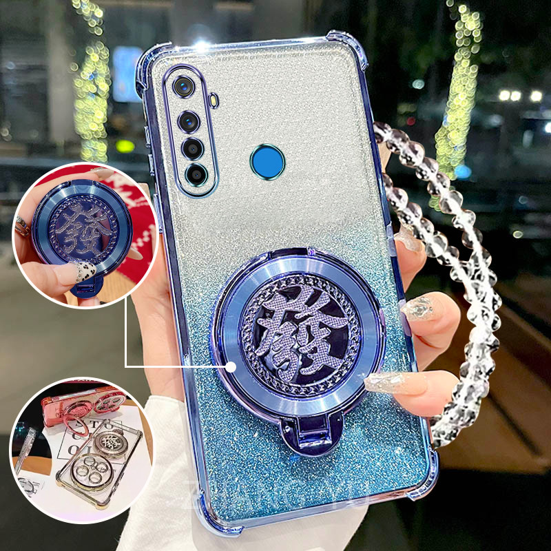 กันกระแทกcase สําหรับ Realme 5 5i 5s 6i c3 เคสโทรศัพท์ 3D Wealth Bracket สร้อยข้อมือใหม่ softcase ราคา ถูกที่สุด ดีลบีเคเค แกลเลอรีภาพที่ 2