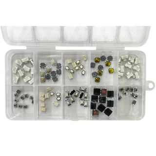 TC-2 Box 100pcs ชุดปุ่มกด 100ชิ้น 10แบบ แบบละ 10ชิ้น SMD Push button switch Touch switch kit วงจรอิเล็กทรอนิกส์ Elect...