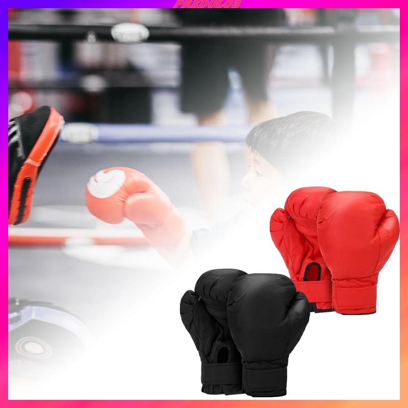 [Predolo2] นวมชกมวย 2 คู่ หนัง PU นวมเจาะถุงมือซ้อม