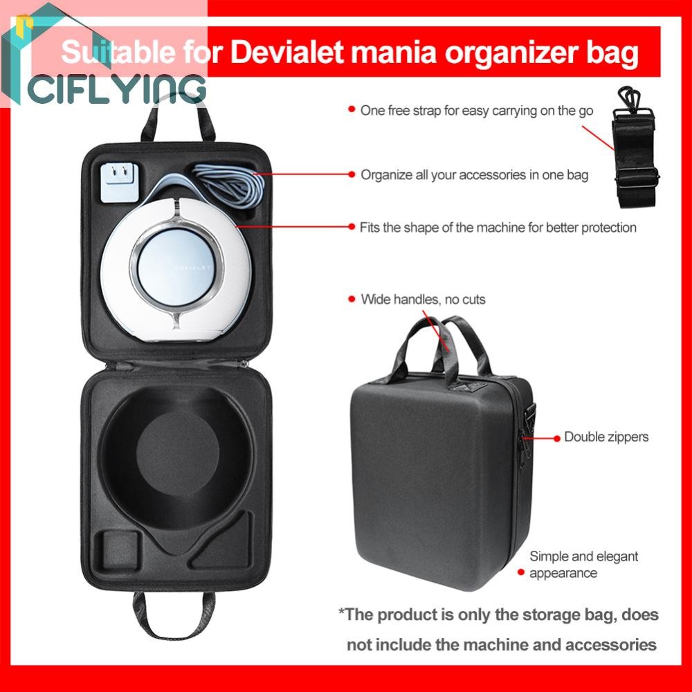 กระเป๋าพกพากระเป๋าถือป้องกันสําหรับ Devialet Mania ลําโพงกลางแจ้ง [Ciflying.th]