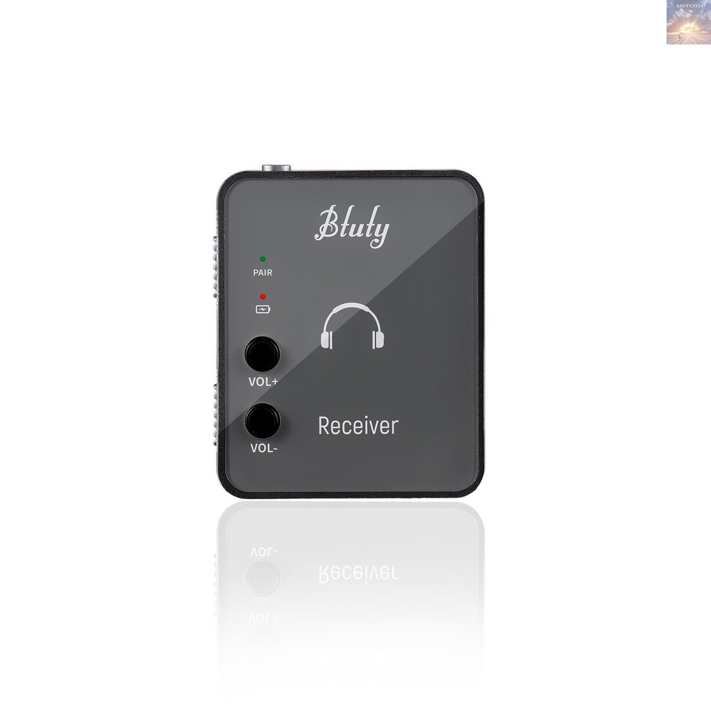 Btuty 2.4GHz หูฟังไร้สาย Monitor Receiver ชาร์จระบบหูฟังไร้สายสําหรับ Studio Band Rehearsal Live Per