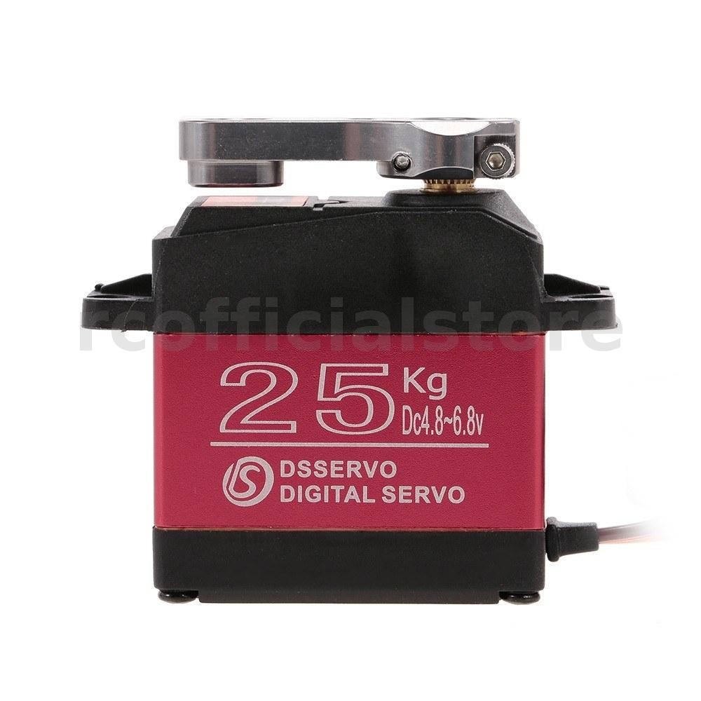 Dsservo DS3225 25KG 180 องศาเกียร์โลหะแรงบิดสูงกันน้ํา Digital Servo สําหรับ RC เครื่องบินหุ่นยนต์รถ