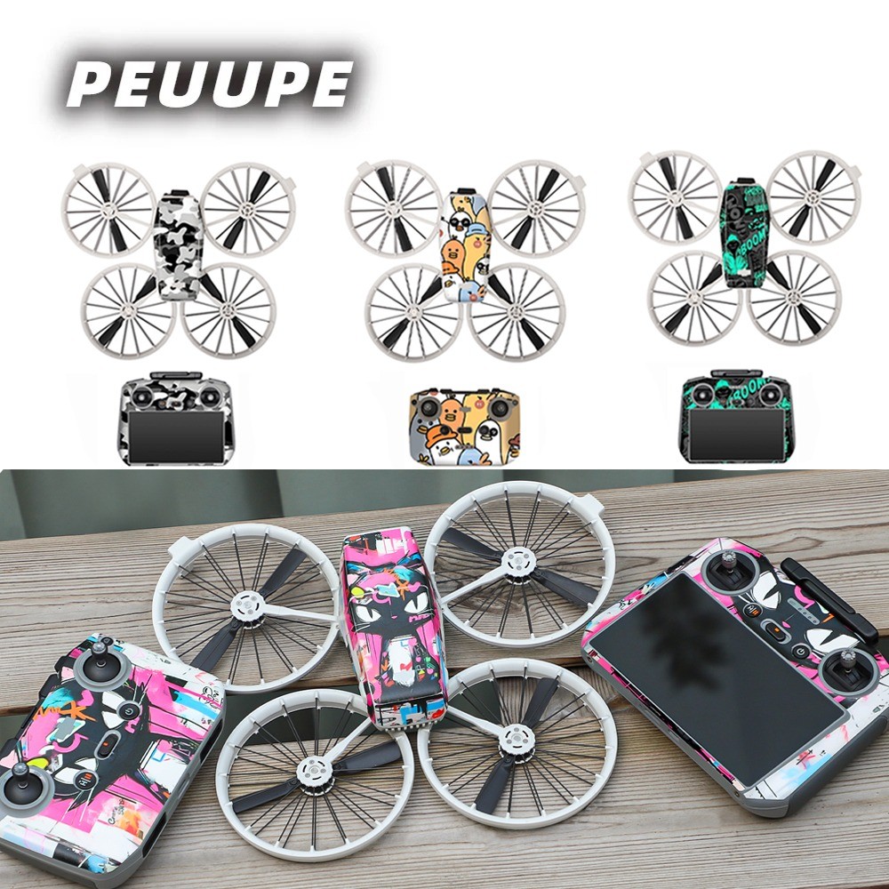 Drone สติกเกอร์สีสันสดใสสําหรับ DJI FLIP Body สติกเกอร์ใช้งานร่วมกับ RC2 รีโมทคอนโทรลป้องกันฟิล์ม RC-N3 Anti-Scratch ฟิล์มอุปกรณ์เสริม