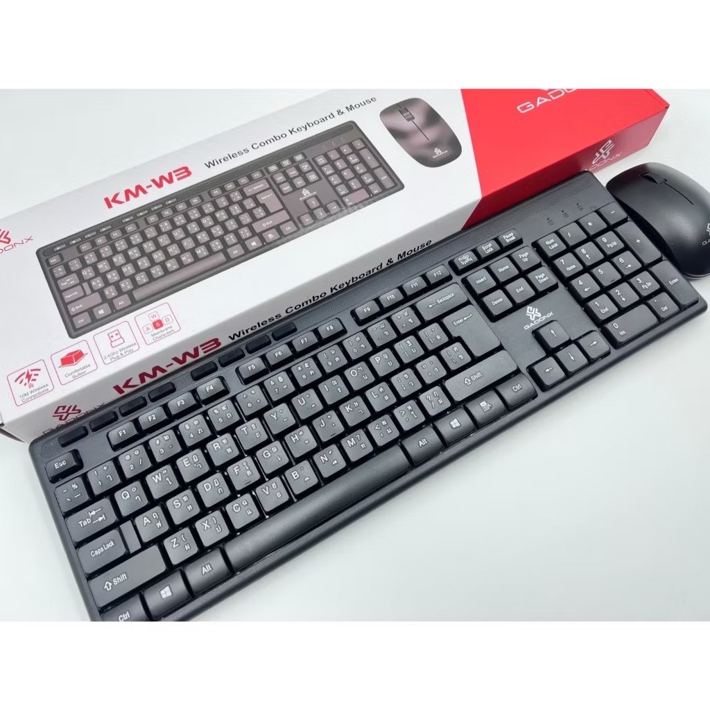 GADONX KEYBOARD COMBO มี2รุ่น มีสาย กับไร้สาย KM-W2/ KM-W3