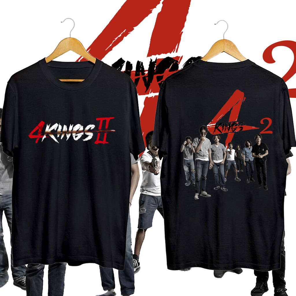NEW✨ HOT🔥 หนังออกใหม่ 4 Kings 2 เสื้อยืดเสื้อยืดแฟน 4kings อาชีวะ ยุค 90