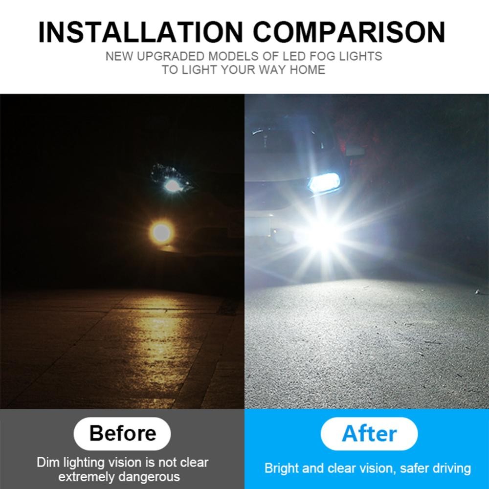 FYY 1 PC 800 8181 H3 ไฟหน้ารถหลอดไฟ LED โคมไฟพร้อมชิป LED 3030 หมอก High Beam DRL Light 12V 6500K สีขาวโคมไฟอัตโนมัติ ราคา ถูกที่สุด ดีลบีเคเค แกลเลอรีภาพที่ 4