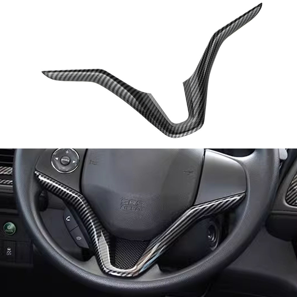 สําหรับ Honda Fit 2018 2019 City 2014-2019 HRV 2016-2019 Vezel 2014-2019 พวงมาลัยตกแต่งสติกเกอร์อุปก