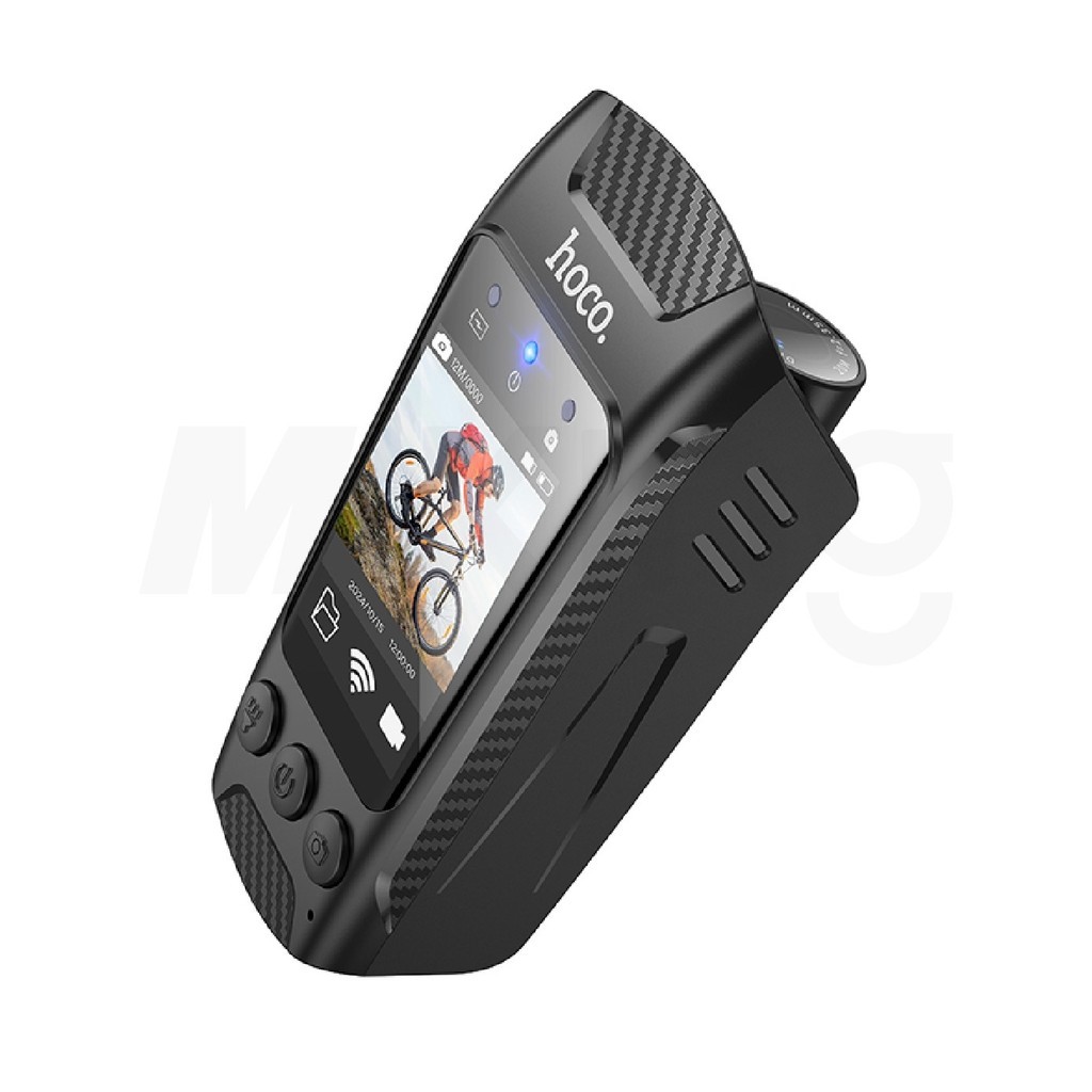 HOCO DV104 กล้องบันทึกการปั่นจักรยาน พร้อมไฟส่องทาง ระบบกันสั่น กันน้ำ 4K ใช้งานนาน 5ชม.
