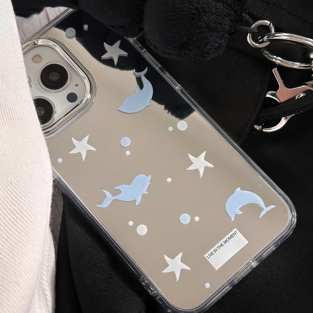INS Case For เคส iPhone 11 13 16 15 14 12 17 Pro Max เคสไอโฟน11 13promax 16pro Cute เคสโทรศัพท์มือถือเคลือบกระจกไฟฟ้า thumbnail 4