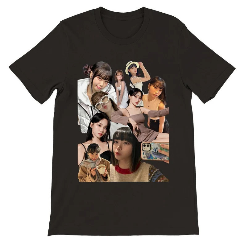 เสื้อยืดแขนสั้น Le Sserafim Kim Chawon ลายดาว สำหรับท่านชาย