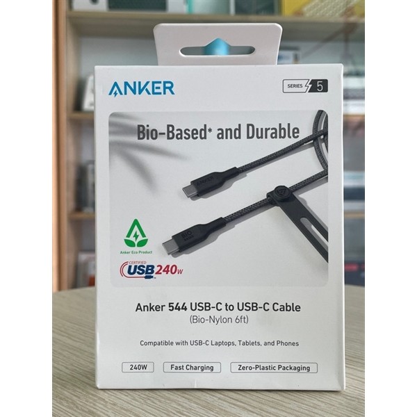 สายชาร์จ Anker 544 C to C สีดํา