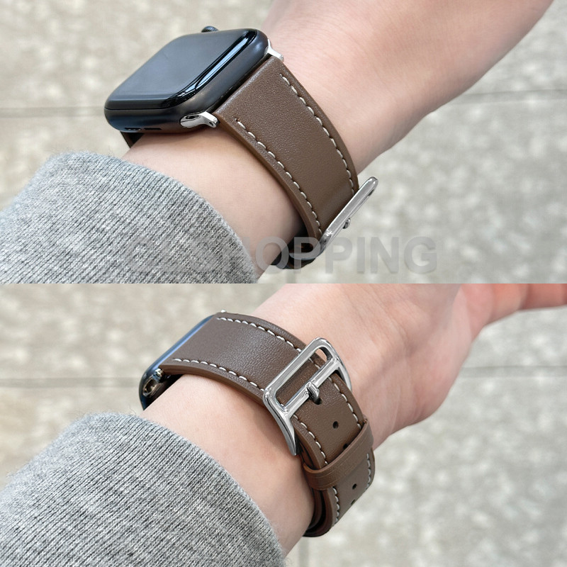 สายหนังแท้สําหรับนาฬิกาaple S10 46 มม.42 มม.Ultra 2 49 มม.นาฬิกาสมาร์ทIwatch Series 10 9 8 7 6 5 4 3 45 มม.41 มม.44 40 มม.38 สายรัดข้อมือสร้อยข้อมือS9 S8