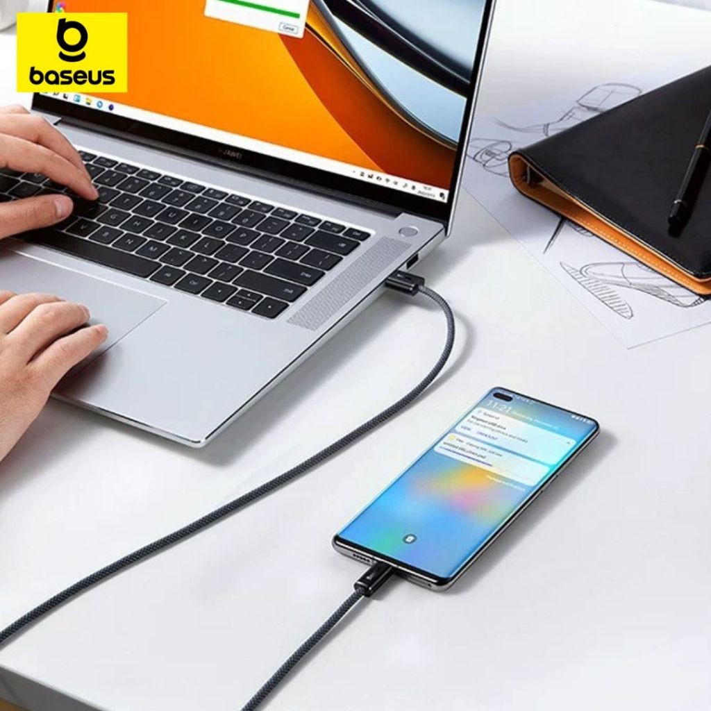Baseus สายชาร์จไว 100W USB to Type C สายชาร์จ type c Cable Fast Charging Wire สาย type c ไม่รองรับ iosทุกชนิด - รูปที่ 5