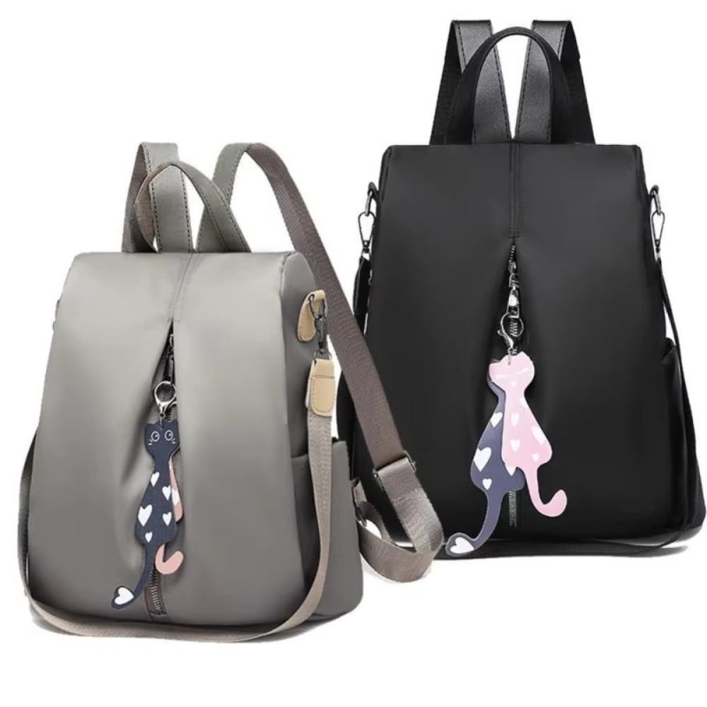 Yuang Rucksack กระเป๋าสะพายไหล่ผู้หญิงป้องกันการโจรกรรมความจุขนาดใหญ่กระเป๋าสะพายไหล่กันน้ําสําหรับเด็ก