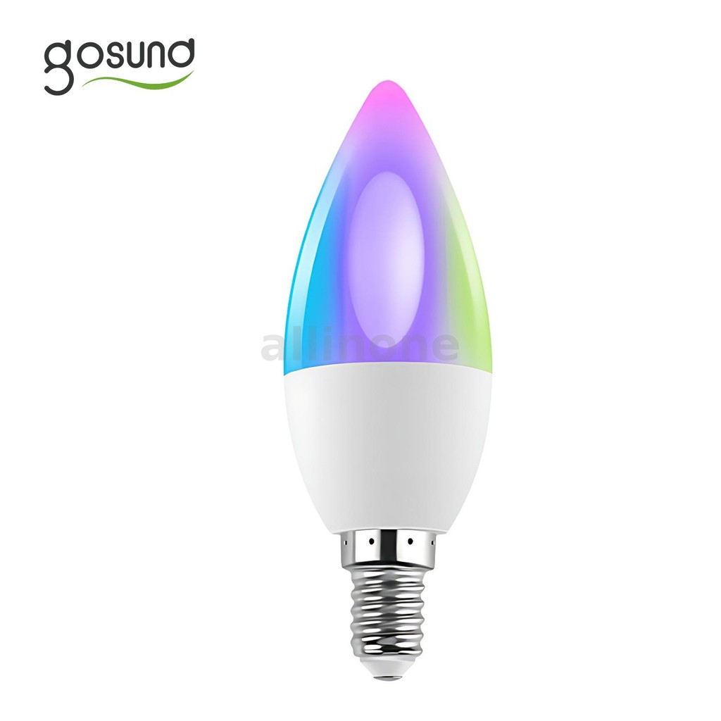 Gosund WB6 E14 Smart Bulb 450LM RGB+CW Smart Light 2700K-6500K 16 Million Light Color Support Amazon