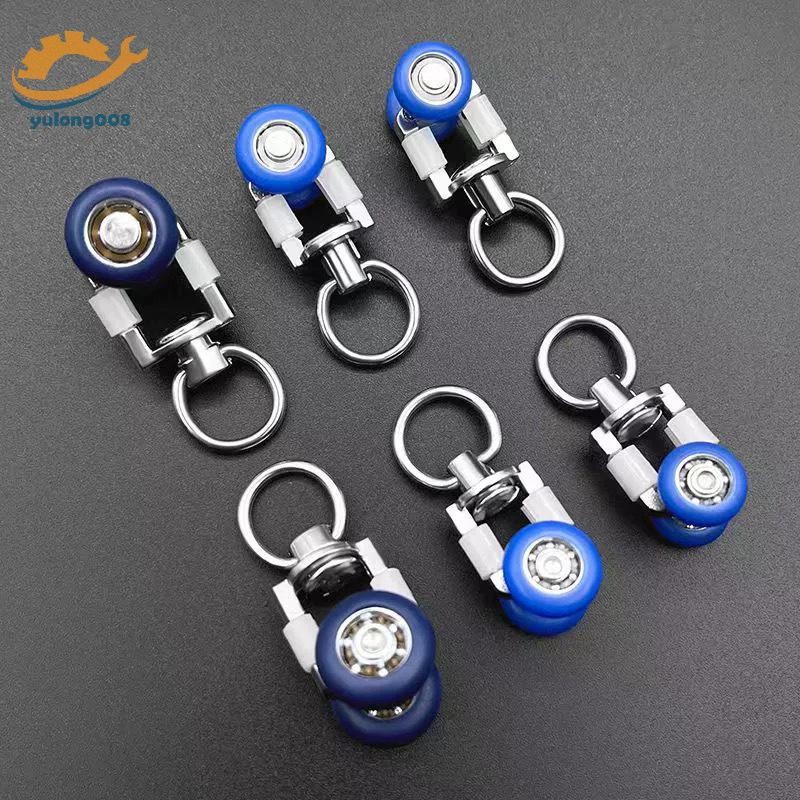 แนะนำ ผ้าม่าน [MR] 4 ชิ้นผ้าม่าน Track Rollers Twin Wheeled Carriers Mute ล้อ Drapery Rail เครื่องร่อนเลื่อนสําหรับ Windows ผ้าม่านอาบน้ําอุปกรณ์เสริม TH ราคาพิเศษ มีเก็บเงินปลายทาง