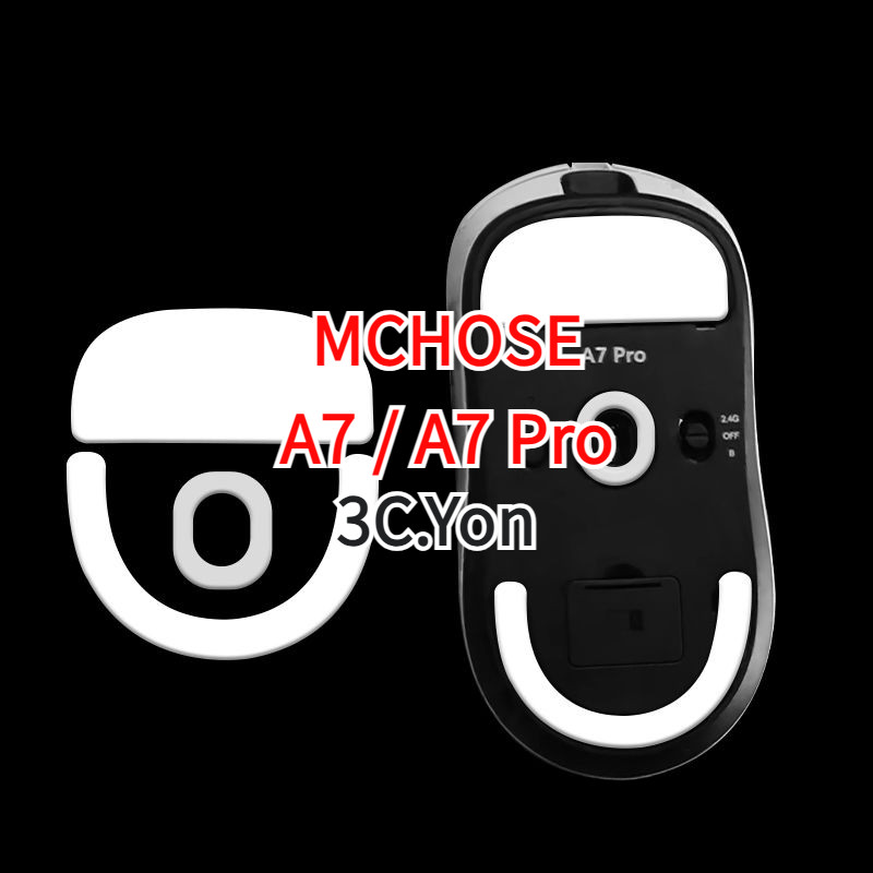 Mchose A7 Series A7 Pro Esports ICE เมาส์สําหรับเล่นเกมไร้สายสเก็ตฟุต PTFE Glides Skin สติกเกอร์ Enh