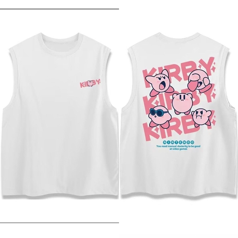 NEW เสื้อยืดแขนกุด ลายน่ารักๆ สำหรับผู้หญิง OP-1060