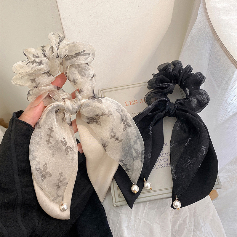 2025 Bow Headdress Retro ประณีต Streamer Hair Tie