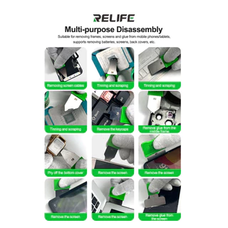 เครื่องมือถอดชิ้นส่วน Relife TD1 Pro 12in1 เครื่องมือถอดชิ้นส่วนมัลติฟังก์ชั่นโทรศัพท์มือถือหน้าจอ