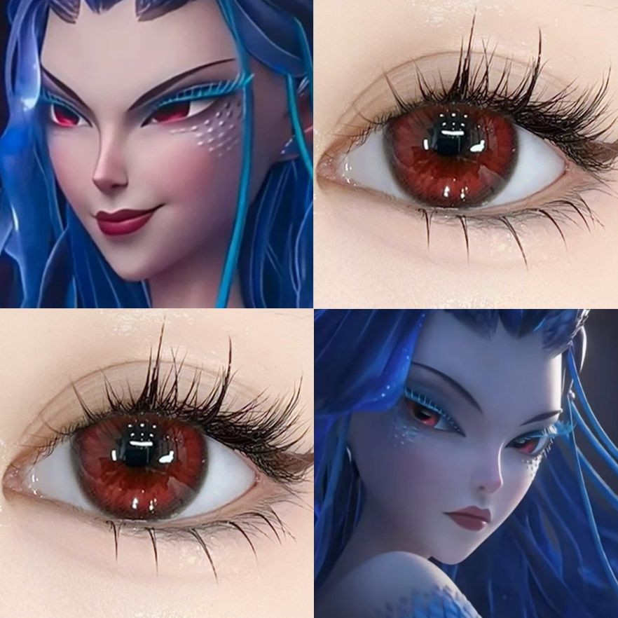 （COD) 2pcs+BOX -100~-800 🍬คอนแทคเลนส์สี🍬 คอนแทคเลนส์ครึ่งปี คอนแทคเลนส์ คอนแทคเลนส์สายตาสั้น 14.0mm/