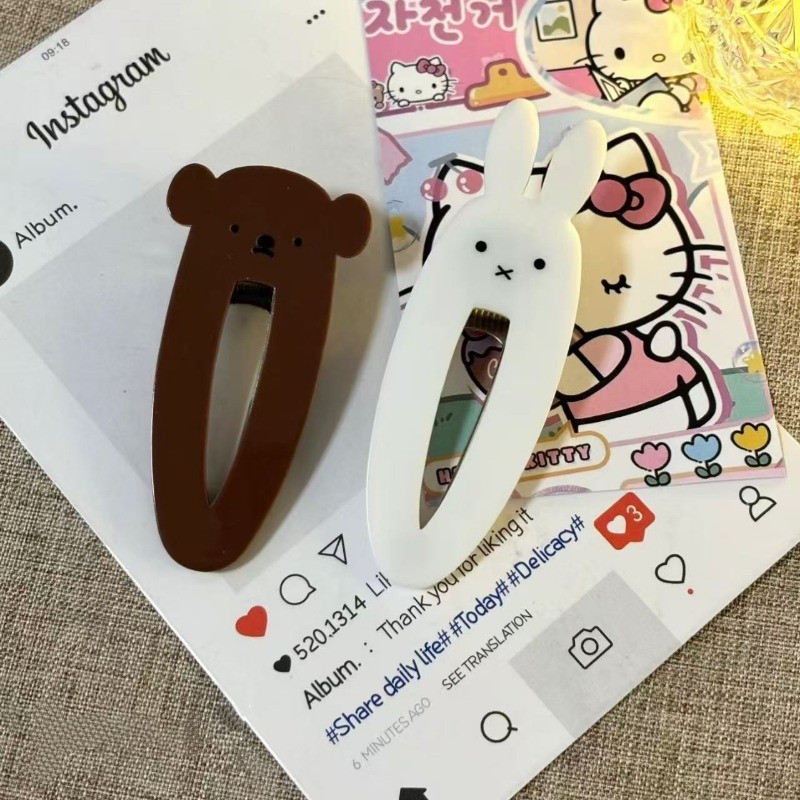 Mifeitu กิ๊บติดผมเครื่องประดับผมเด็กผู้หญิง Niche All-Match Duckbill คลิปกิ๊บ