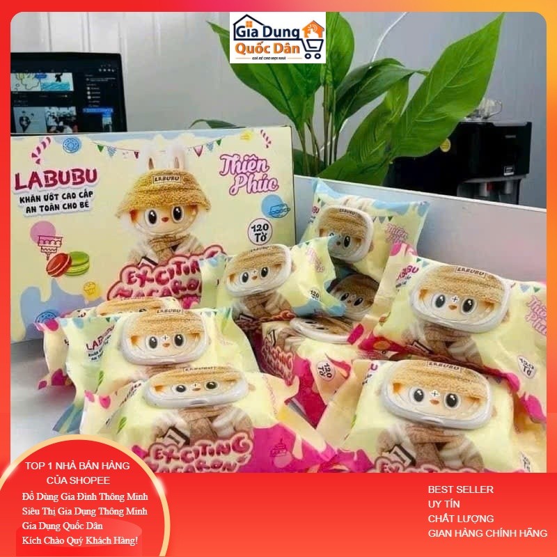 LABUBU THIEN PHUC ผ้าขนหนูเปียก 120 แผ่น ND888