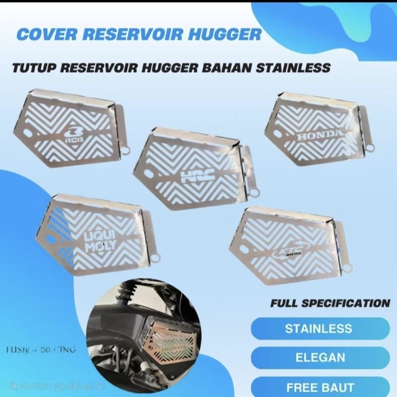 HUGGER VARIO RESERVOIR COVER HUGER RADIATOR COVER STAINLESS MATERIAL