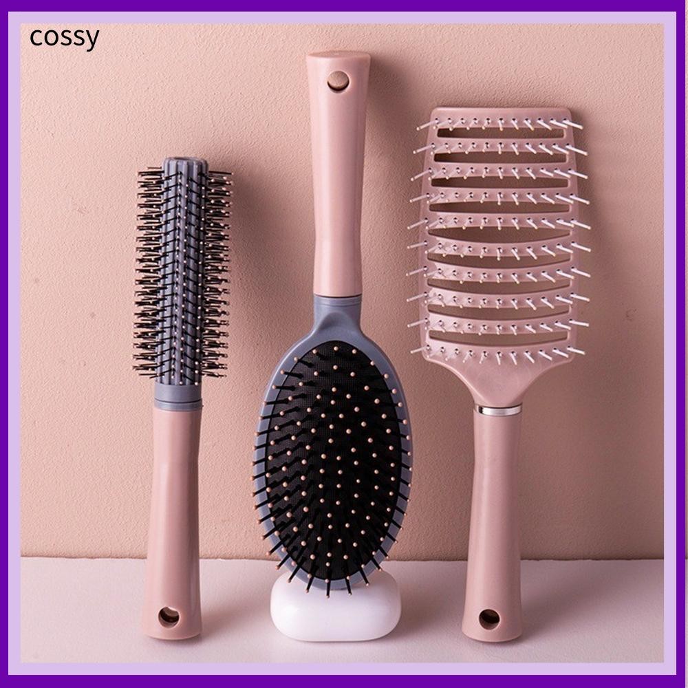 Cossy แปรงหวีผม Vented โค้งเปียกและแห้ง Detangling Cushion แปรง, Hair Care & จัดแต่งทรงผม Faster Blow Drying หวีโค้งขนาดใหญ่สําหรับผู้หญิง