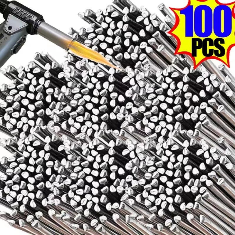 30/50/100 ชิ้น Universal ลวดเชื่อมอลูมิเนียม - อุณหภูมิต่ํา Easy Melt Weld Bar - เครื่องมือซ่อมเหล็กทองแดง