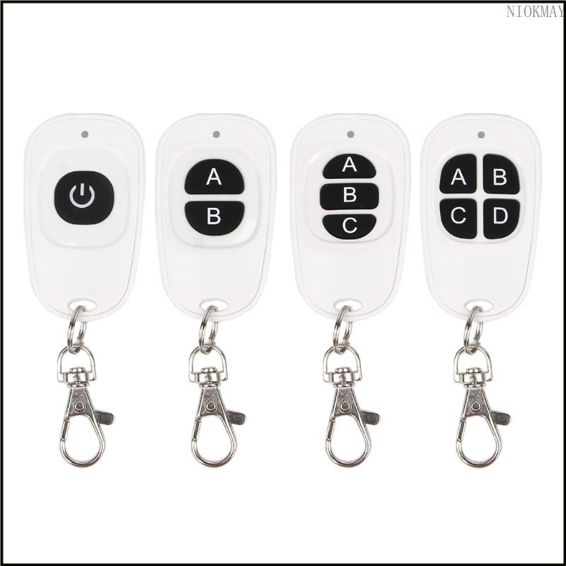 Niok RF รีโมทคอนโทรล 1-4 ปุ่มเครื่องส่งสัญญาณ 433MHz EV1527 1 ช่อง 2 ช่อง 3/4 ช่อง