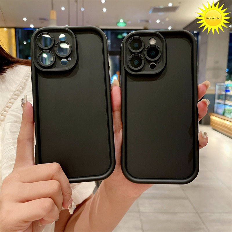 Matte Rose Black Case สําหรับ Itel A06 A50c A60 A60s A80 Itel P55 5g P65 Itel Rs4 Itel S23 Plus S26 